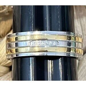 Men’s Wedding Band Triton Stainless Steel Size 12.75